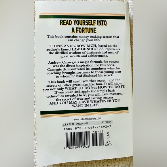 📒💚Think and Grow Rich by Napoleon Hill💚📒 - Picture 6 of 7